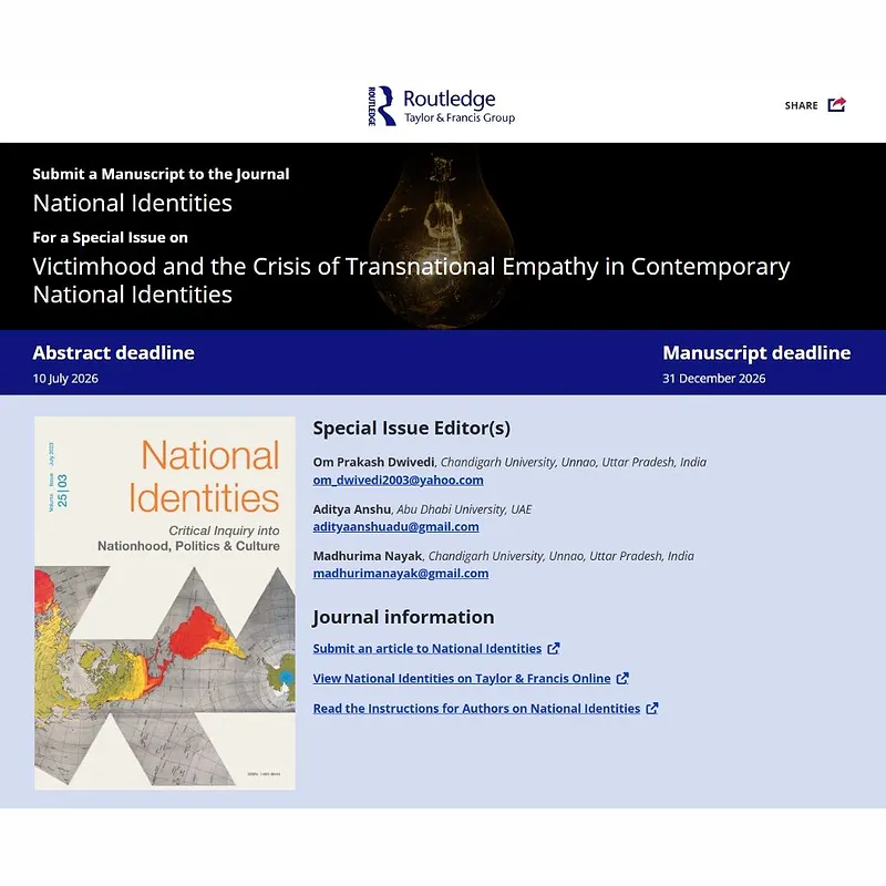 Victimhood and the Crisis of Transnational Empathy in Contemporary National Identities