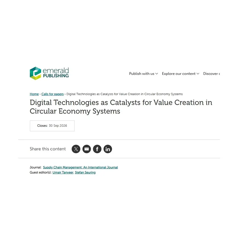 "Digital Technologies as Catalysts for Value Creation in Circular Economy Systems"