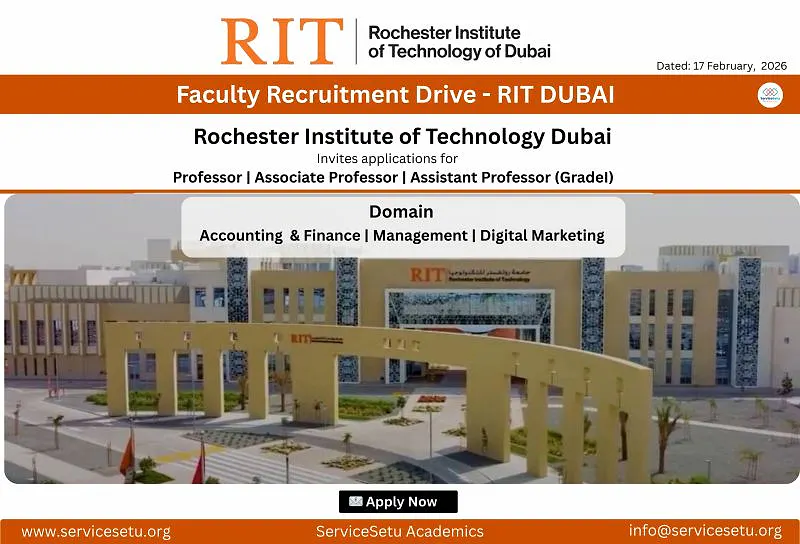 Faculty Recruitment 2026 | RIT Dubai