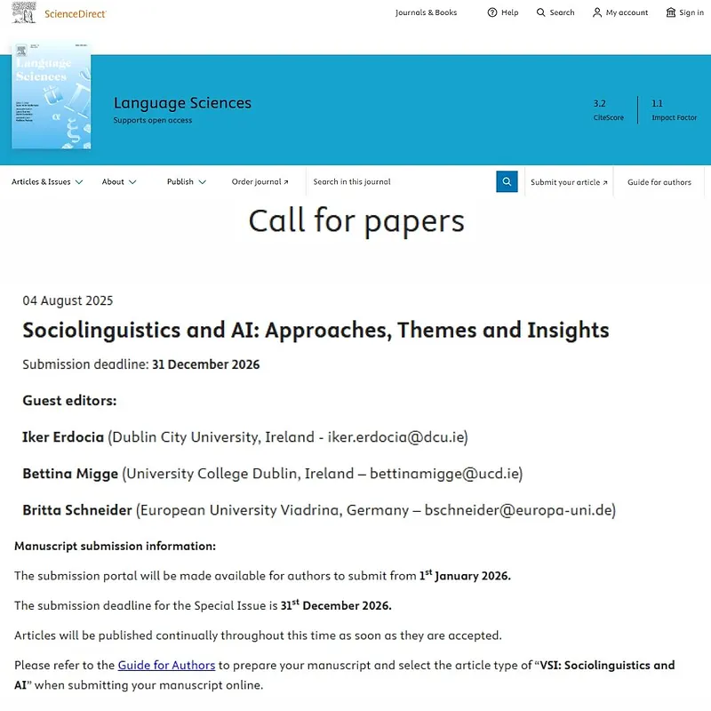 Sociolinguistics and AI: Approaches, Themes and Insights