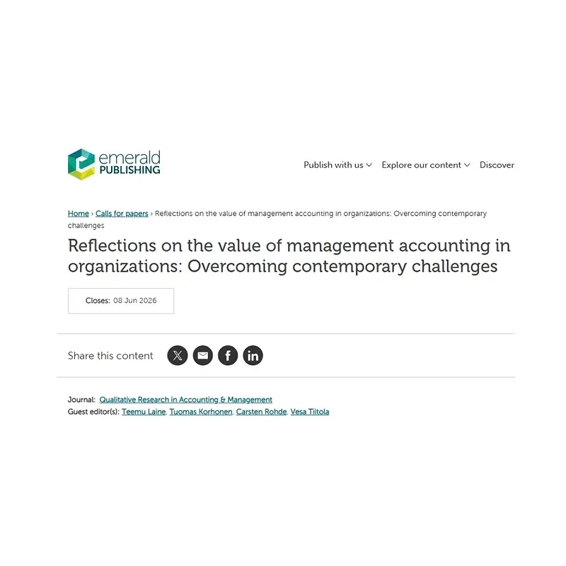Reflections on the Value of Management Accounting in Organizations: Overcoming Contemporary Challenges