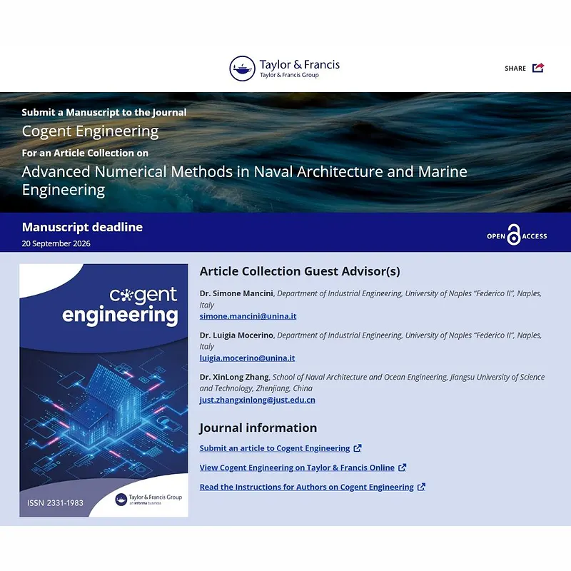 Article Collection on Advanced Numerical Methods in Naval Architecture and Marine Engineering