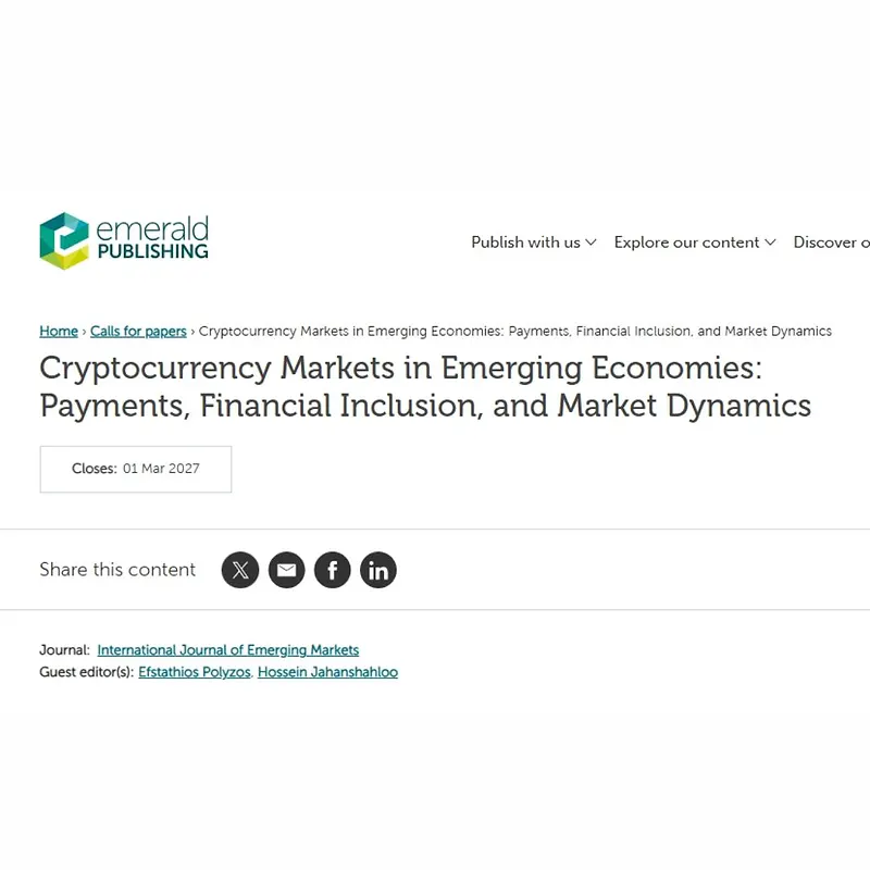 Cryptocurrency Markets in Emerging Economies: Payments, Financial Inclusion, and Market Dynamics