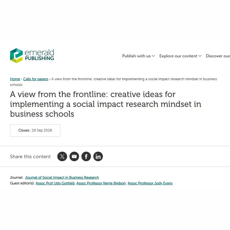 A View from the Frontline: Creative Ideas for Implementing a Social Impact Research Mindset in Business Schools