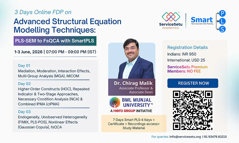 Advanced Structural Equation Modelling Techniques:  PLS-SEM to FsQCA with SmartPLS