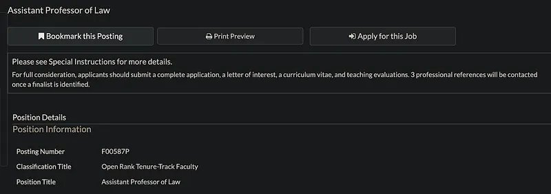 Assistant Professor of Law – Georgia State University