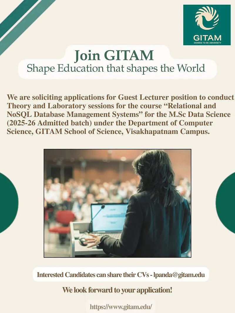 Guest Lecturer – Relational and NoSQL Database Management Systems