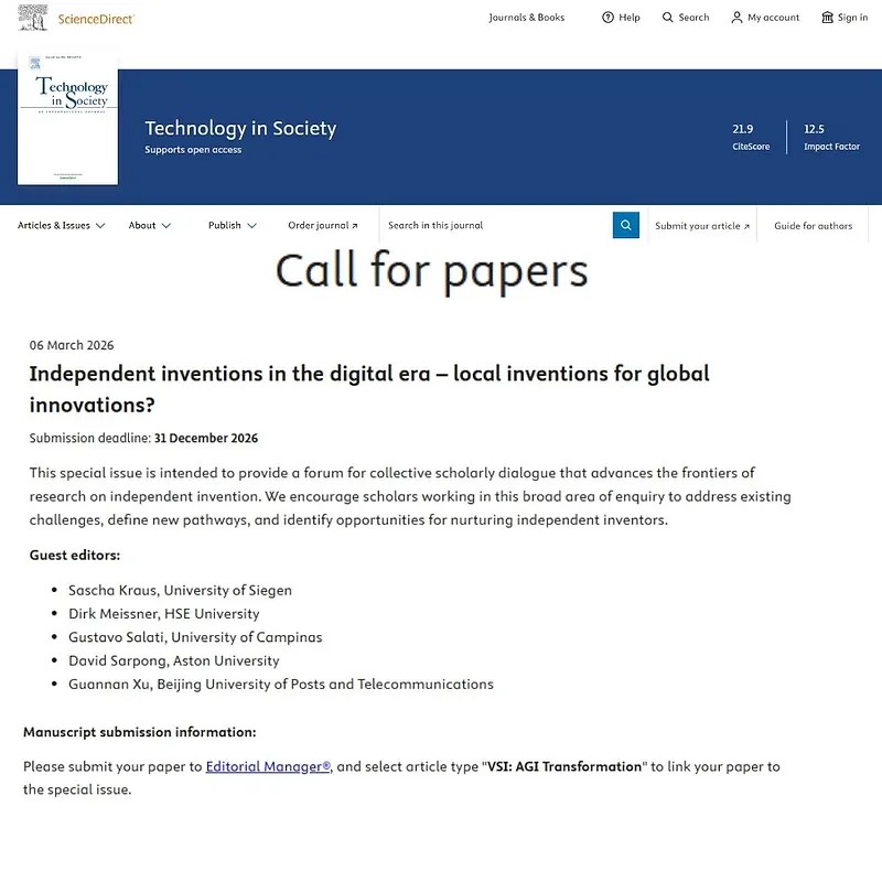 "Independent inventions in the digital era – local inventions for global innovations?"