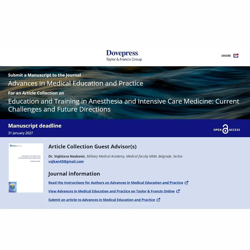 Education and Training in Anesthesia and Intensive Care Medicine: Current Challenges and Future Directions