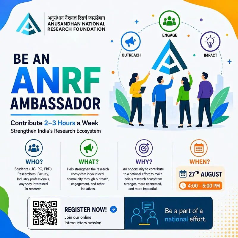 Opportunity Alert: ANRF Ambassador Programme