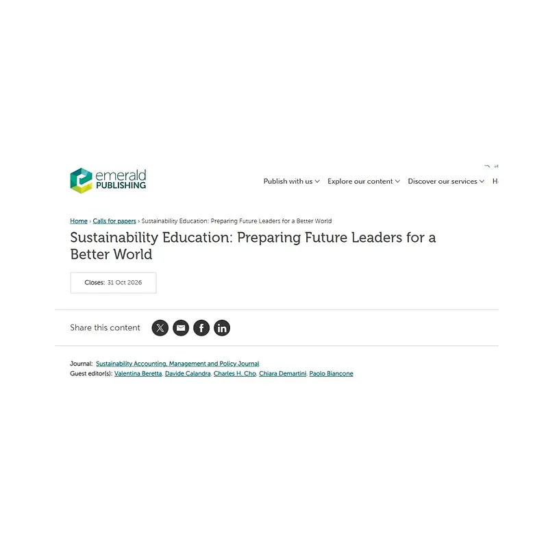 Sustainability Education: Preparing Future Leaders for a Better World