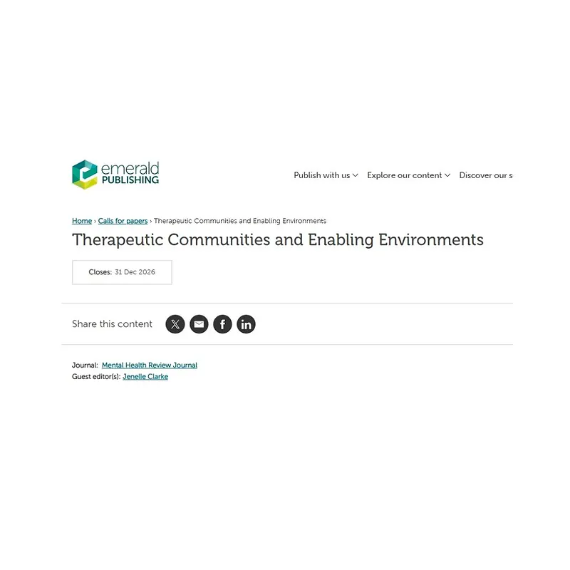 Therapeutic Communities and Enabling Environments