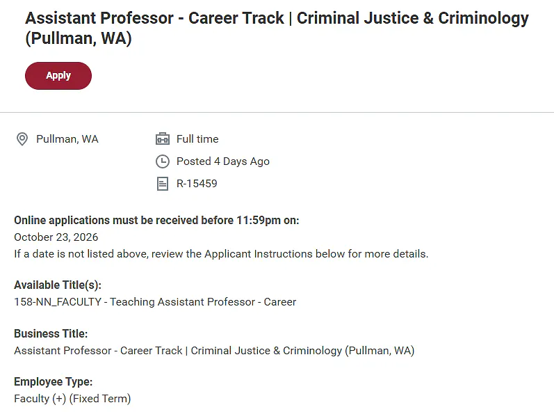 Assistant Professor in Supply Chain Management – Penn State University