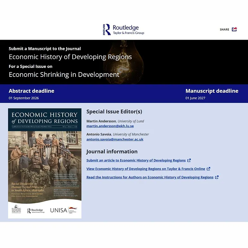 𝗘𝗰𝗼𝗻𝗼𝗺𝗶𝗰 𝗦𝗵𝗿𝗶𝗻𝗸𝗶𝗻𝗴 𝗶𝗻 𝗗𝗲𝘃𝗲𝗹𝗼𝗽𝗺𝗲𝗻𝘁