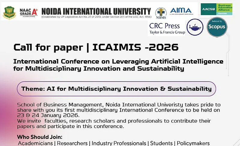 International Conference on Leveraging Artificial Intelligence for Multidisciplinary Innovation and Sustainability