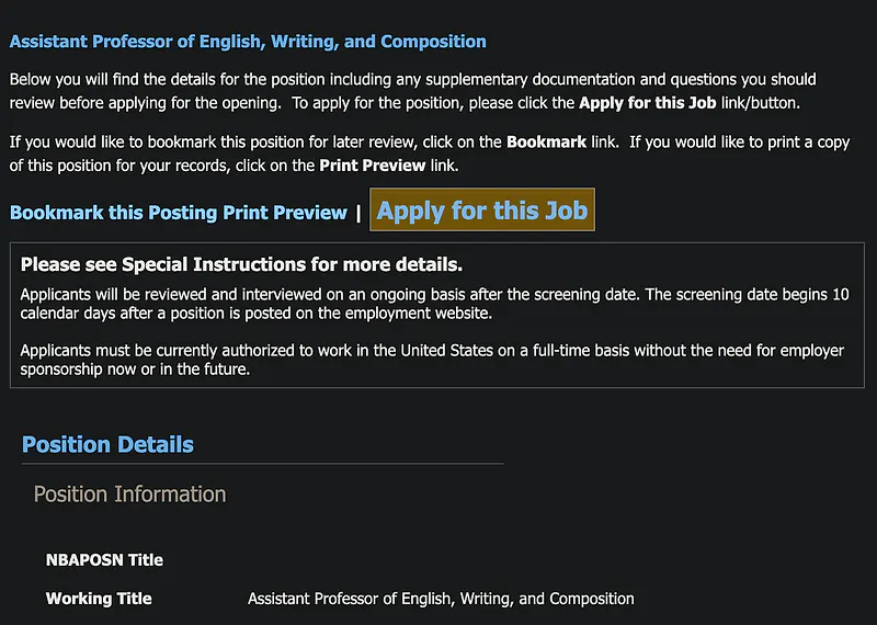 Faculty Opportunity: Assistant Professor of English, Writing, and Composition – Montana State University Billings