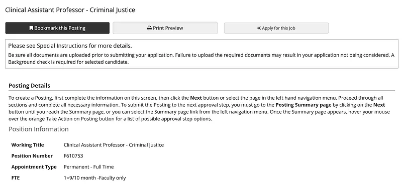 Clinical Assistant Professor - Criminal Justice – North Carolina Central University