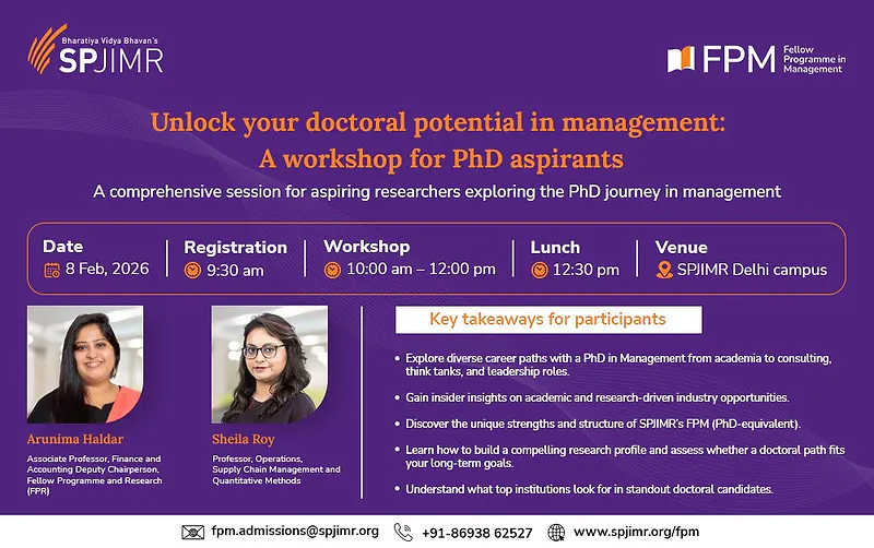 Exploring a PhD in Management: Why SPJIMR Could Be the Right Doctoral Home for You