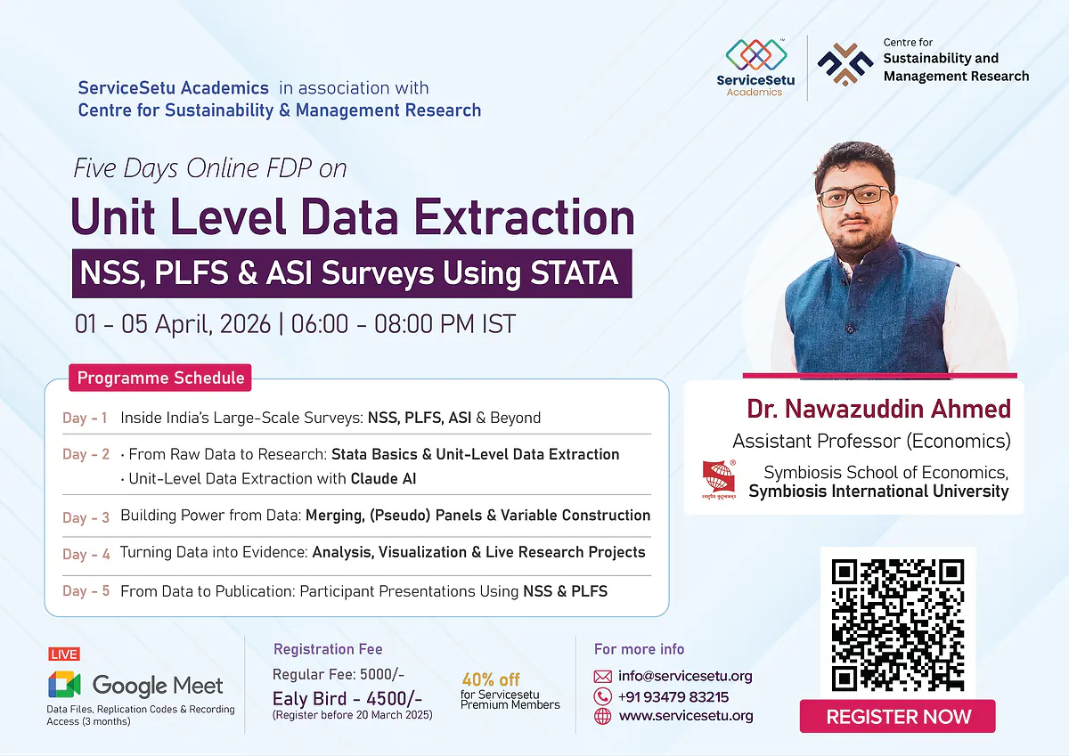 Unit Level Data Extraction | NSS, PLFS and ASI Surveys using STATA