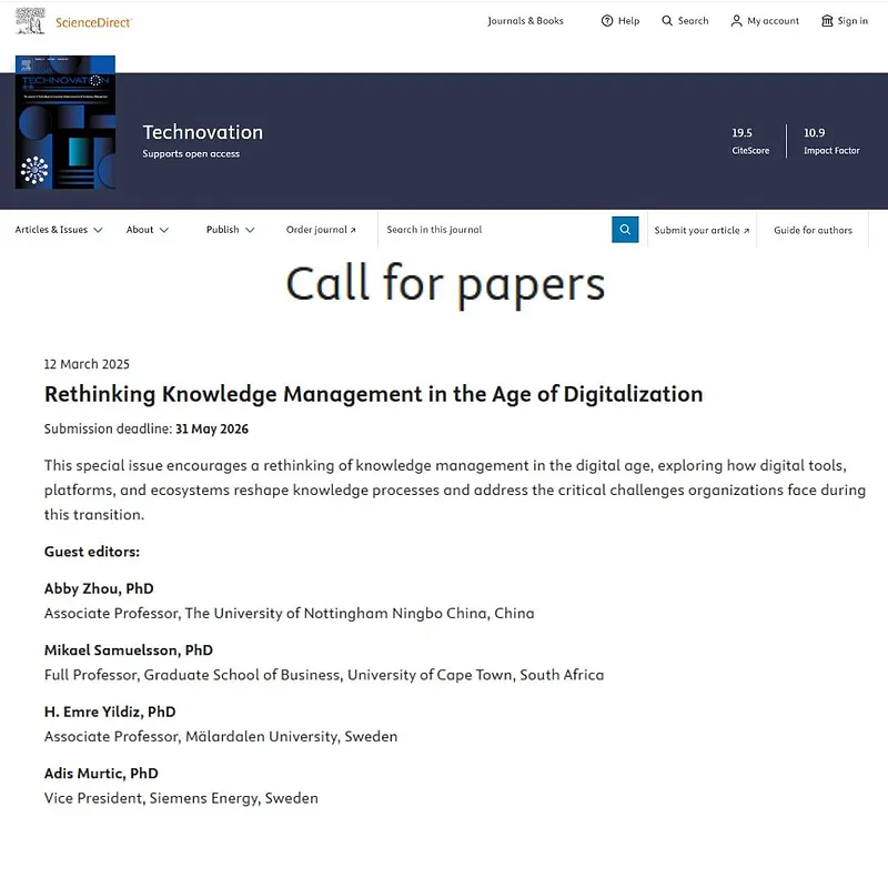 Rethinking Knowledge Management in the Age of Digitalization