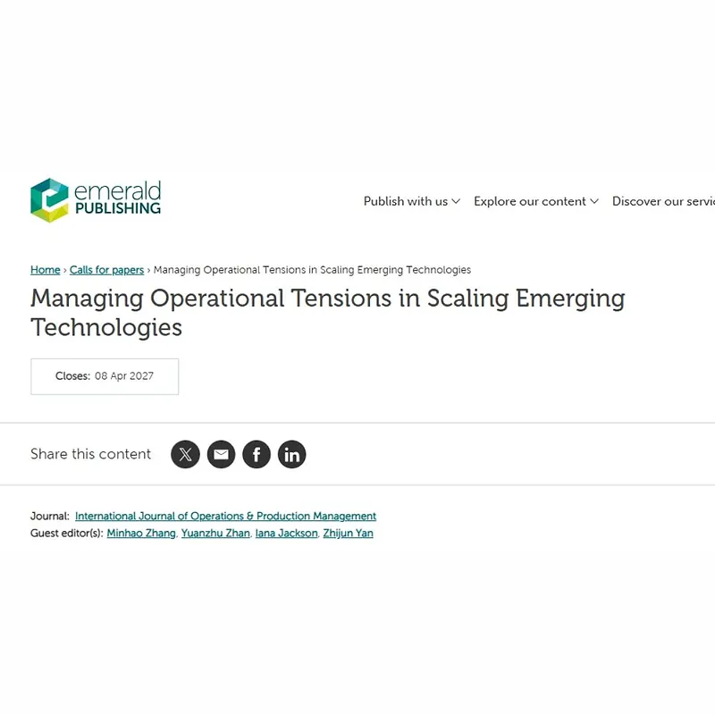 Managing Operational Tensions in Scaling Emerging Technologies