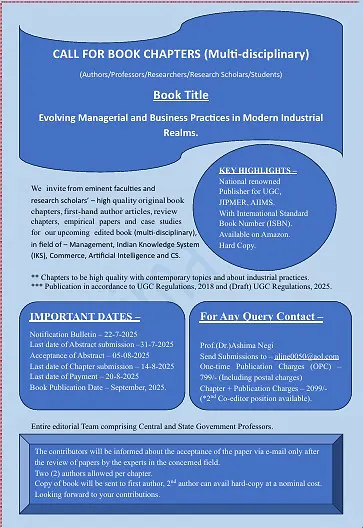 CALL FOR CHAPTERS