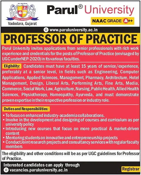 Professor of Practice – Faculty Recruitment 2025