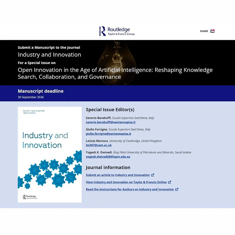 Open Innovation in the Age of Artificial Intelligence: Reshaping Knowledge Search, Collaboration, and Governance