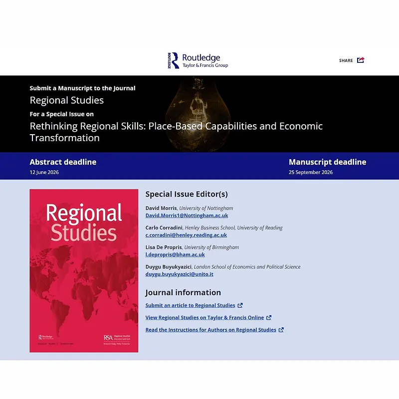 Rethinking Regional Skills: Place-Based Capabilities and Economic Transformation
