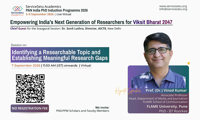 Identifying a Researchable Topic and Establishing Meaningful Research Gaps | PAN India PhD Induction Programme 2026