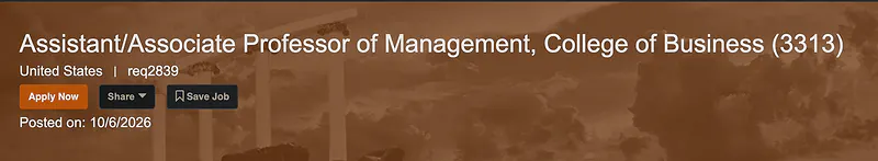 Faculty Opportunity: Assistant / Associate Professor of Management – Idaho State University