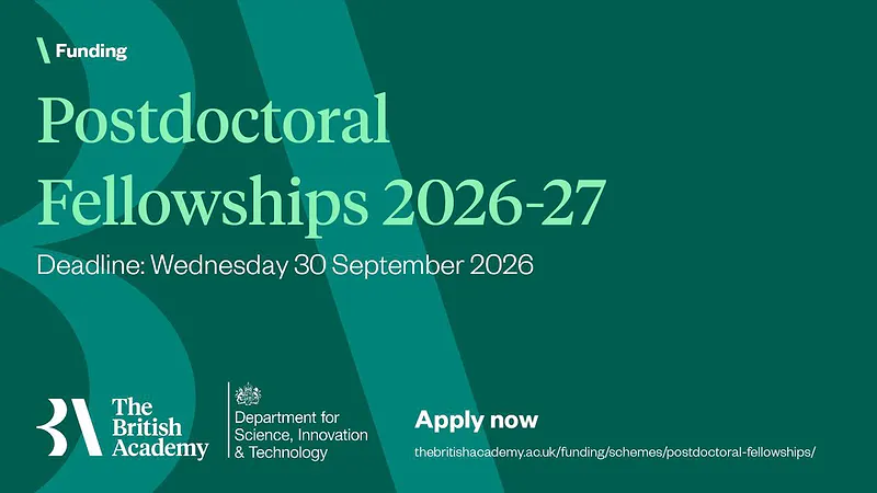 British Academy Postdoctoral Fellowships 2026–27: Applications Open