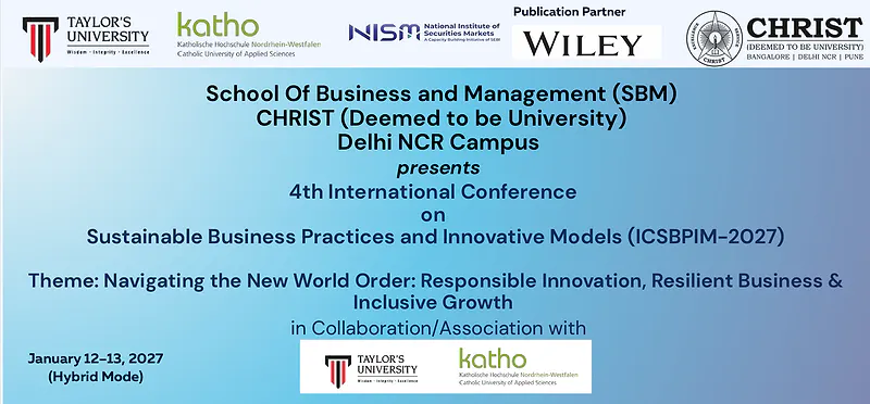 ICSBPIM 2027 at CHRIST Delhi NCR: Call for Papers