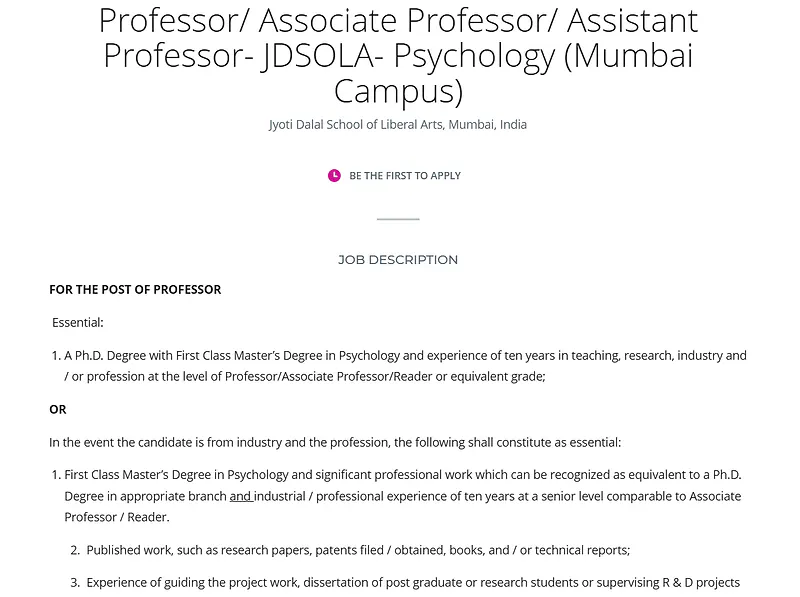 NMIMS Recruitment: Assistant Professor in Operations and Data Sciences