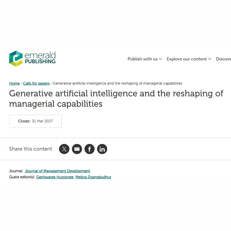 Generative Artificial Intelligence and the Reshaping of Managerial Capabilities