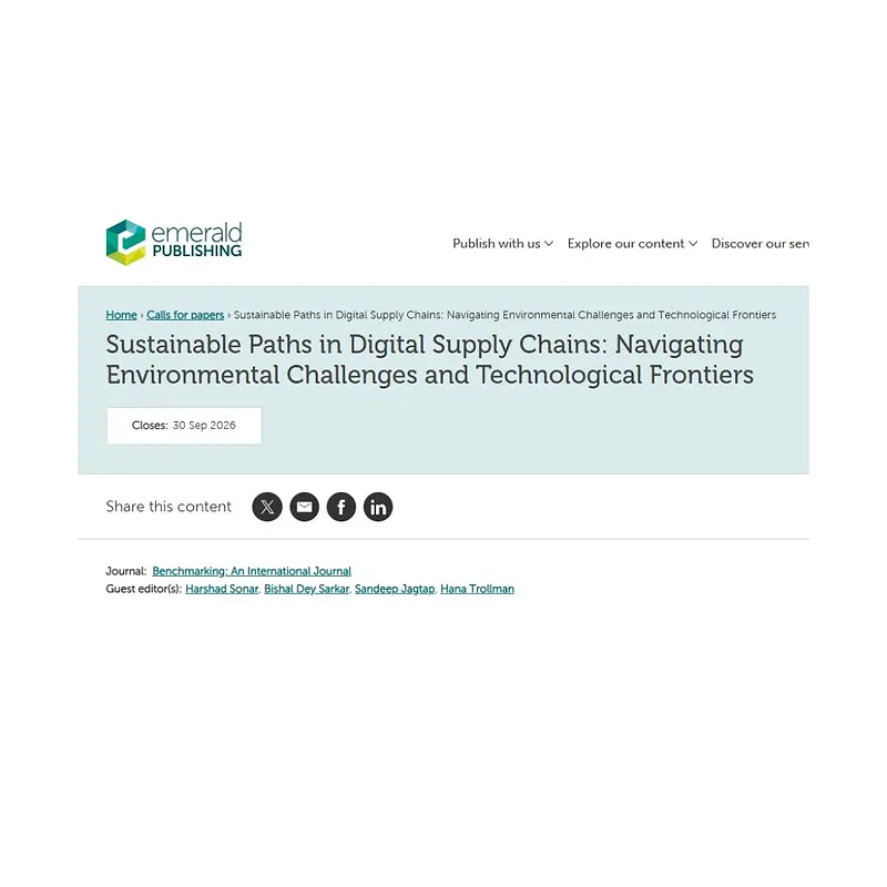 “Sustainable Paths in Digital Supply Chains: Navigating Environmental Challenges and Technological Frontiers”