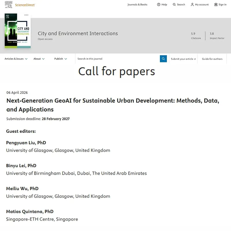 Next-Generation GeoAI for Sustainable Urban Development: Methods, Data, and Applications