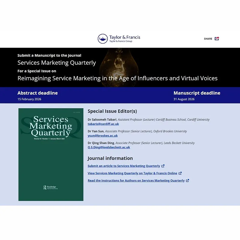 Reimagining Service Marketing in the Age of Influencers and Virtual Voices