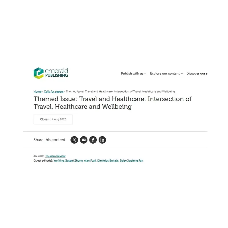 Travel and Healthcare: Intersection of Travel, Healthcare and Wellbeing
