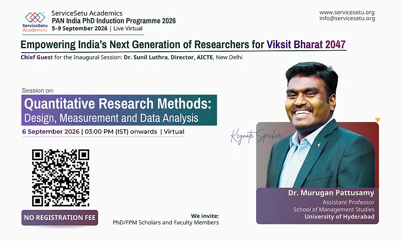 Quantitative Research Methods at the PAN India PhD Induction Programme 2026