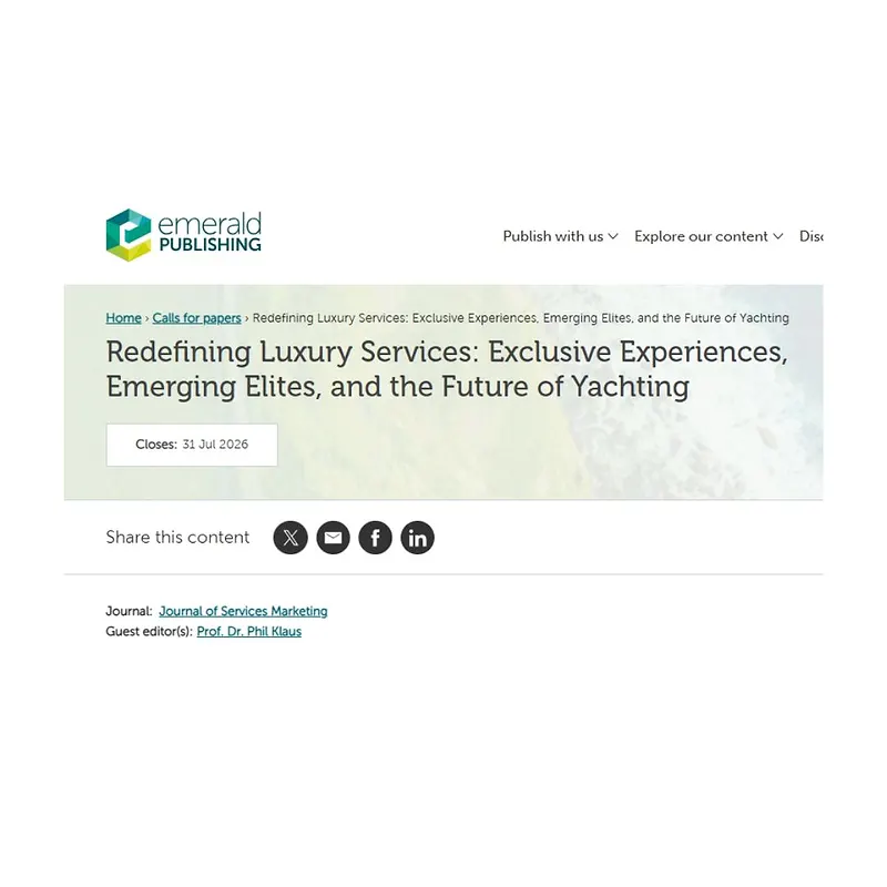 “Redefining Luxury Services: Exclusive Experiences, Emerging Elites, and the Future of Yachting”