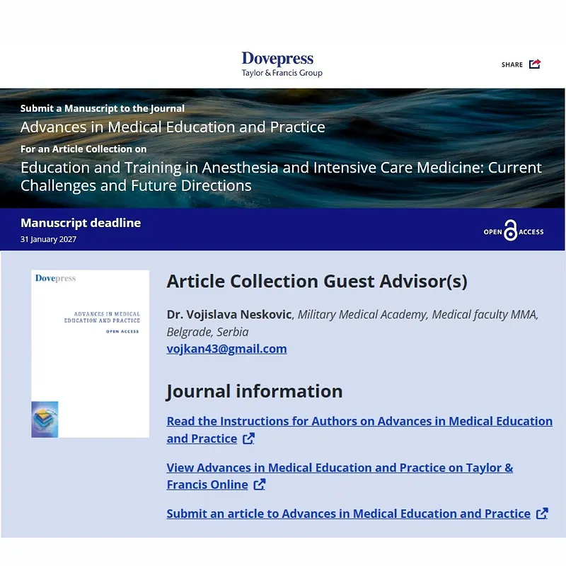 Education and Training in Anesthesia and Intensive Care Medicine: Current Challenges and Future Directions