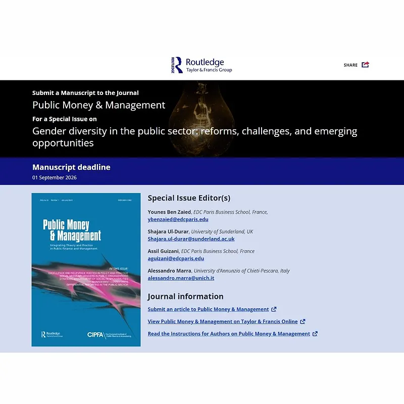 Gender diversity in the public sector: reforms, challenges, and emerging opportunities