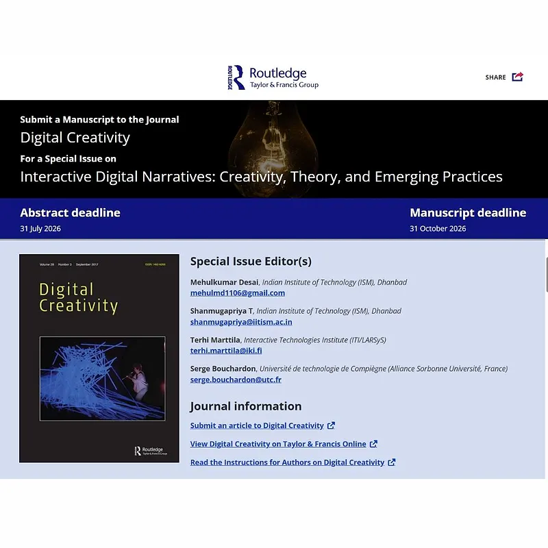  Interactive Digital Narratives: Creativity, Theory, and Emerging Practices