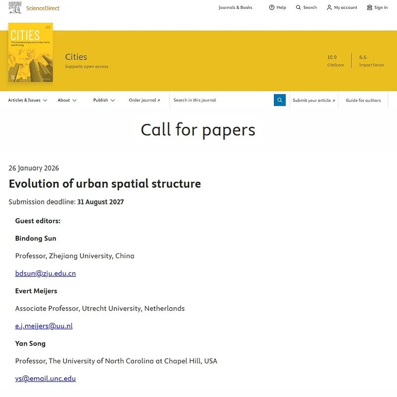 Evolution of Urban Spatial Structure