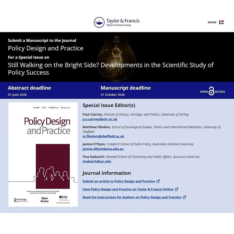 Still Walking on the Bright Side? Developments in the Scientific Study of Policy Success