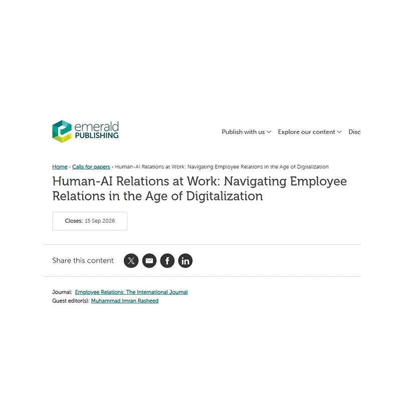 Human-AI Relations at Work: Navigating Employee Relations in the Age of Digitalization