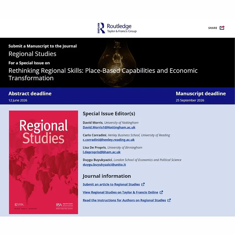  Rethinking Regional Skills: Place-Based Capabilities and Economic Transformation