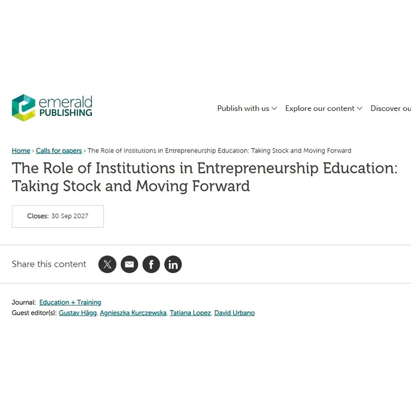 The Role of Institutions in Entrepreneurship Education: Taking Stock and Moving Forward