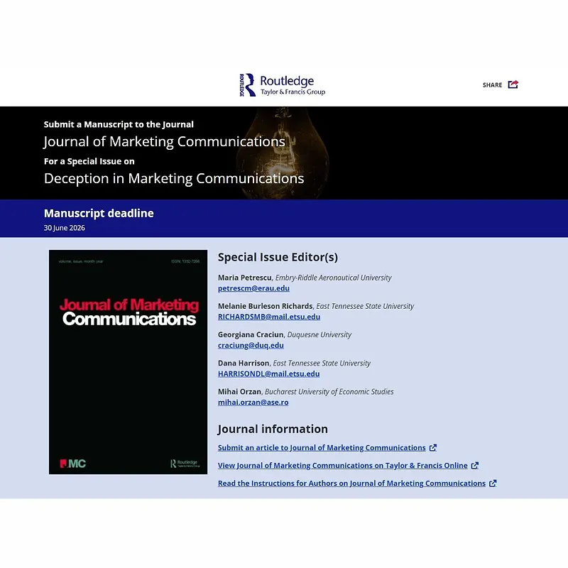 Deception in Marketing Communications